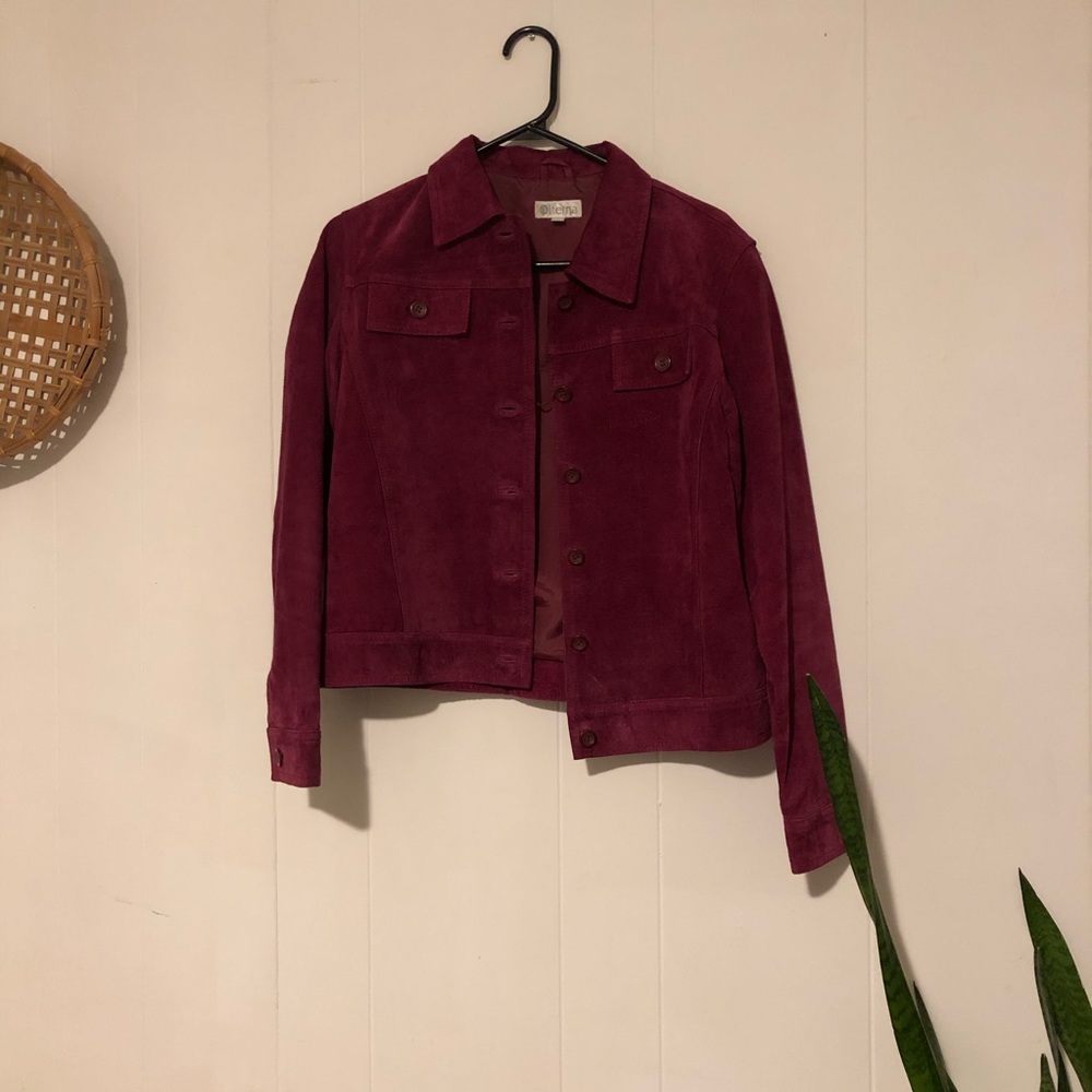 Cranberry Leather Set